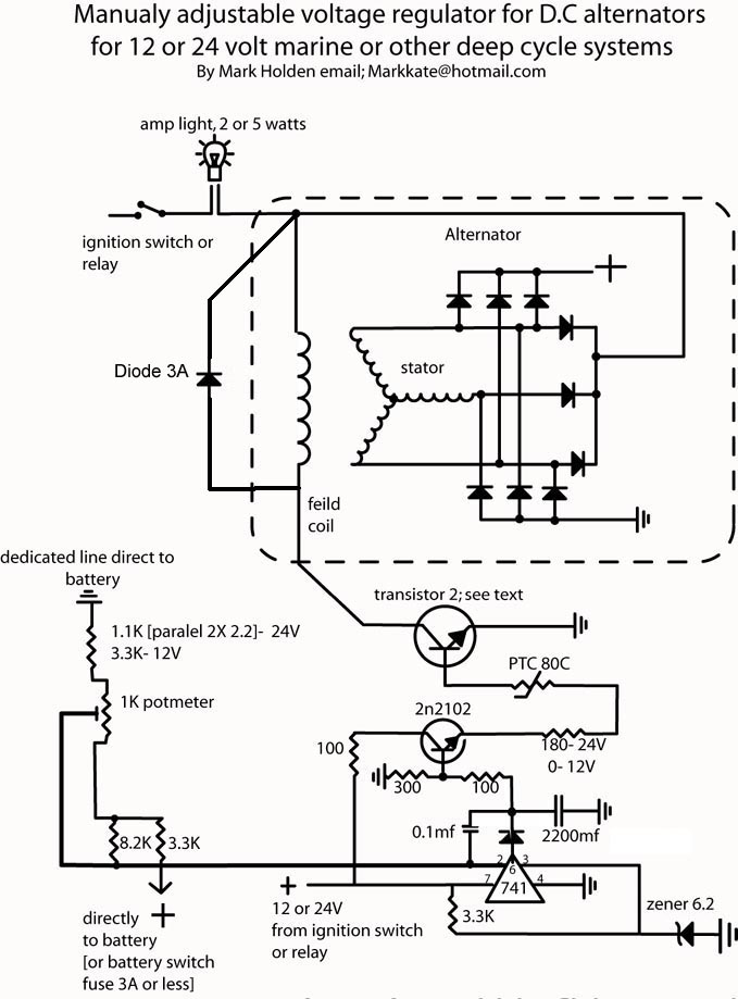 wiring diagram volt reg